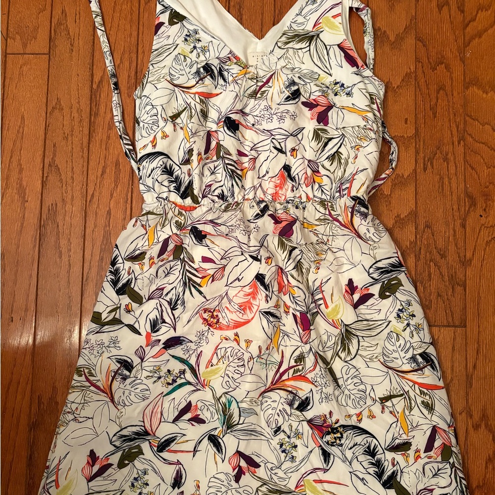 A New Day Pink and Red Sleeveless Sundress